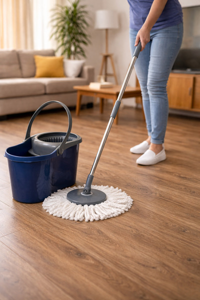 Tornado 360 Döner Başlıklı Mop Paspas Temizlik Seti 16 Lt Lacivert