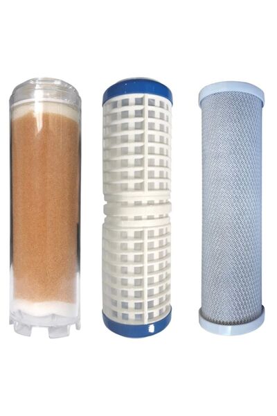 Atlas 3 Aşamalı 3 Filtreli Daire Girişi Yedek Filtre Seti