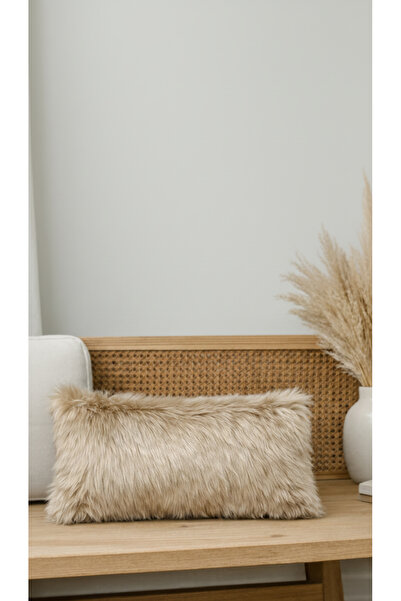 LadiesHome غطاء وسادة من القطيفة الناعمة مقاس 30x50 باللون البني الفاتح - ديك...