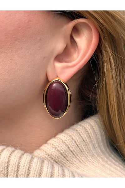 Charmist أقراط من الفولاذ على شكل رذاذ القهوة