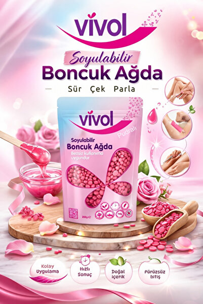 Vivol SOYULABİLİR BEZSİZ KULLANIM BONCUK AĞDA PUDRALI