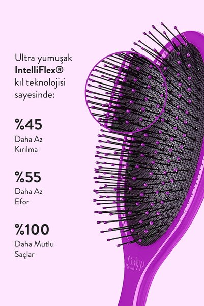 Wet Brush Original Detangler Dolaşık Açıcı Saç Fırçası Mor