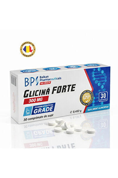 Balkan Pharmaceuticals Supliment alimentar Glicină 300 mg, 30 comp, exclusiv ...