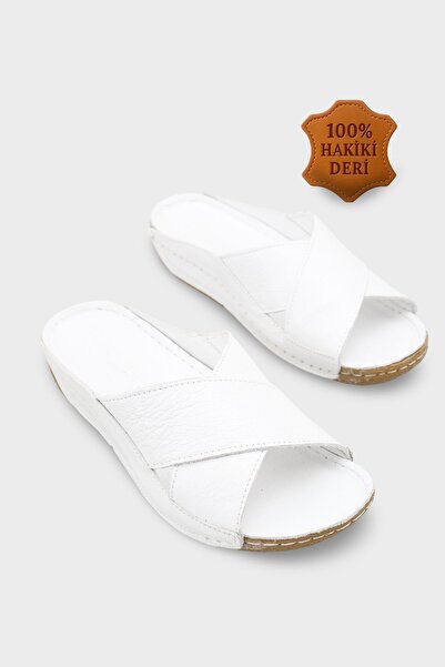 Capone Outfitters Sophi Genuine Leather Soft Comfort Women's Slippers