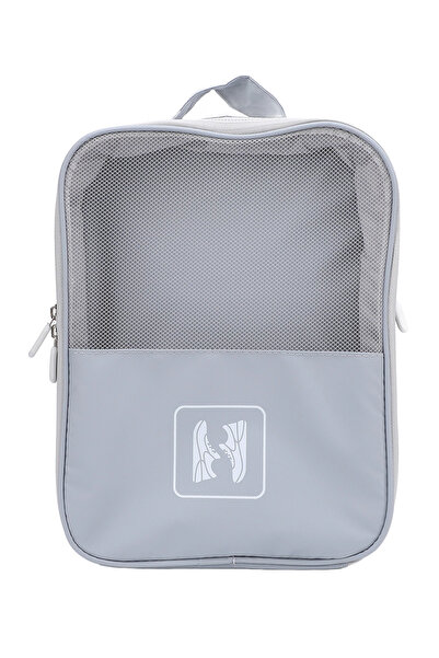 Ecrou Hafif, Toz Geçirmez Bölmeli, Asılabilir Seyahat Ayakkabı Saklama Organi...