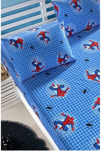 EVRİZON Spiderman Single Cotton Ranforce Sheet Set