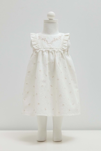 Caramell حقيبة نسائية صغيرة من الكتان باللون الإكرو