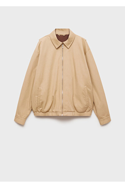 ozze butik Kadın Fermuarlı Klasik Yaka Kısa Ceket