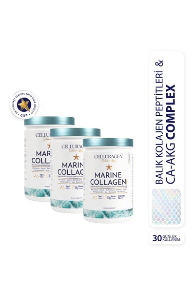 Celluragen Cellular Life Marine Collagen Complex Balık Kolajen Peptitleri, Ca...