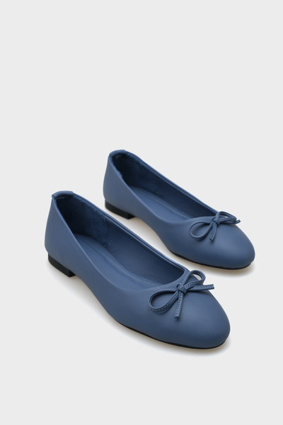 Capone Outfitters Dámské baleríny s kulatou špičkou z pravé kůže