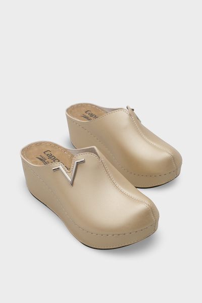 Capone Outfitters Ανατομικές μαλακές άνετες παντόφλες Mother με σφήνα τακούνι