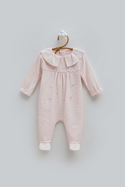 Caramell Happy Spring Collar Detail Jumpsuit Pink