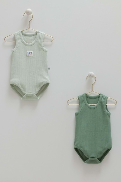 Caramell Basic Blouse Sleeveless Double Body Green