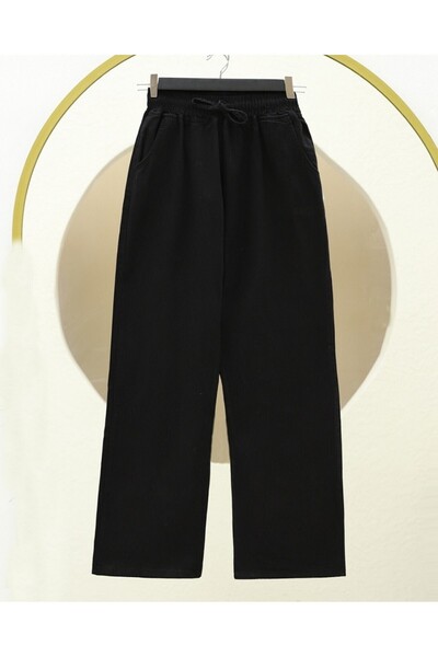 HİJABAYA Blugi lați cu buzunare elastice în talie