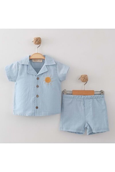 Necix's طقم GÜNEŞ المزدوج للجزء السفلي والعلوي باللون الأزرق