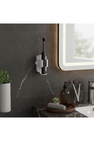 GELDİMİCOM yapışkanlı Elektrikli diş fırça tutacağı diş fırçalık elektrikli d...