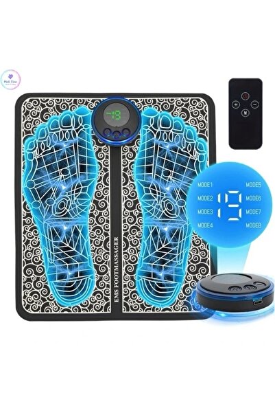 MeK Fine Μασάζ ποδιών EMS με τηλεχειριστήριο, 19 εντάσεις, 8 λειτουργίες, φόρ...