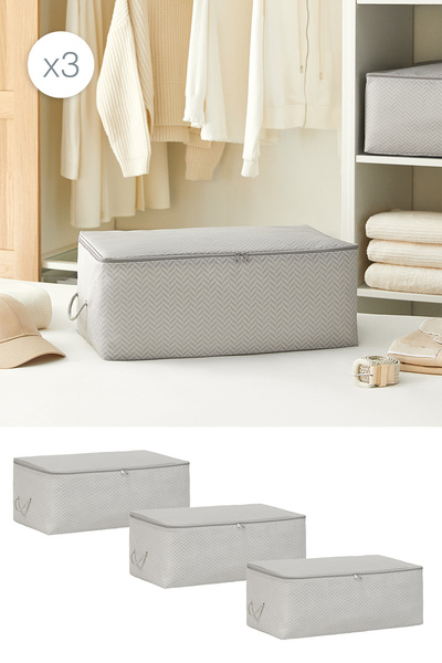 Ocean Home Textile 3 komada srednje veličine sive džempera sa ribljim kostima...