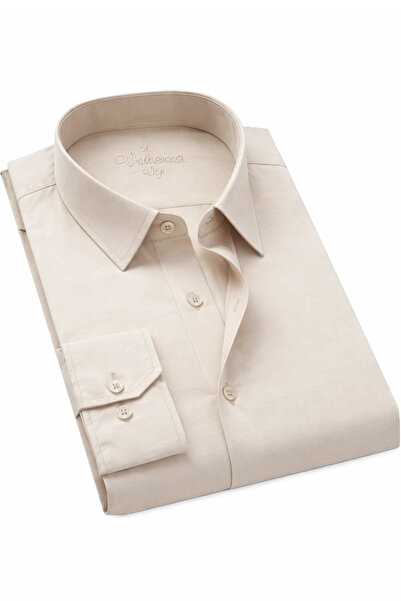 Varetta Muška košulja krem boje sa džepovima, klasičnog kroja, dugih rukava, ...