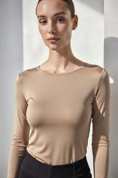 BY ARDELION Women's long sleeve bodysuit