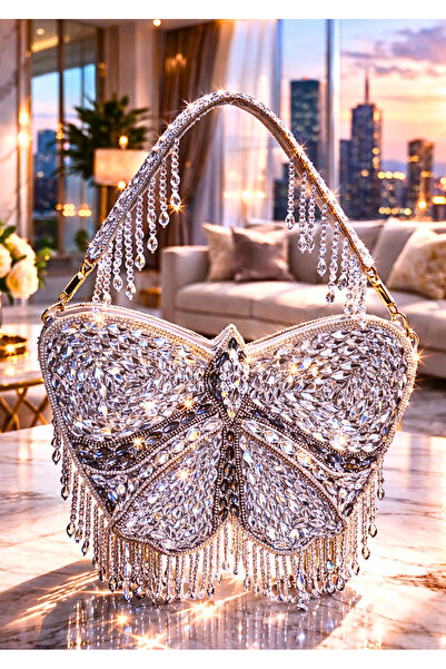 mothers dream Butterfly Pattern Crystal Luxury Bag – Diamond Edition Collection