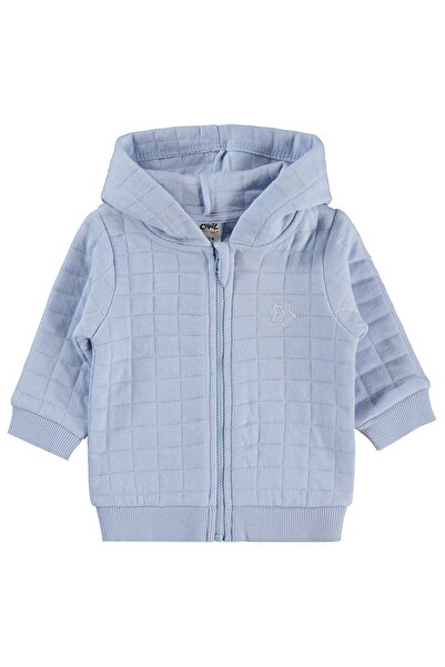 Civil Baby Yıldız Nakışlı 3-18 Ay Hırka - Mavi 3-6 Ay