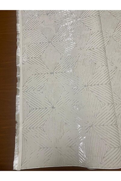 HALI HANEM HOME İnce Sık Saten İpek Dokuma Krem Gri Parlak Salon Koridor Otur...