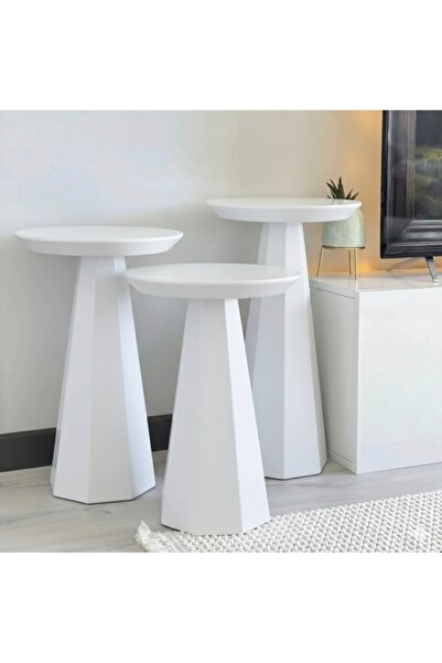 Sevdimhome Beyaz, çizilmez lake boya, ahşap 3lü modern mantar zigon sehba, ta...