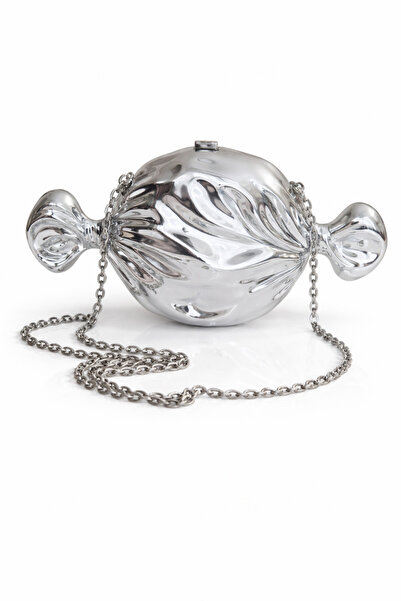 Karşıyaka Bijuteri Özel Tasarım Zincir Askılı Metalik Kadın Çanta