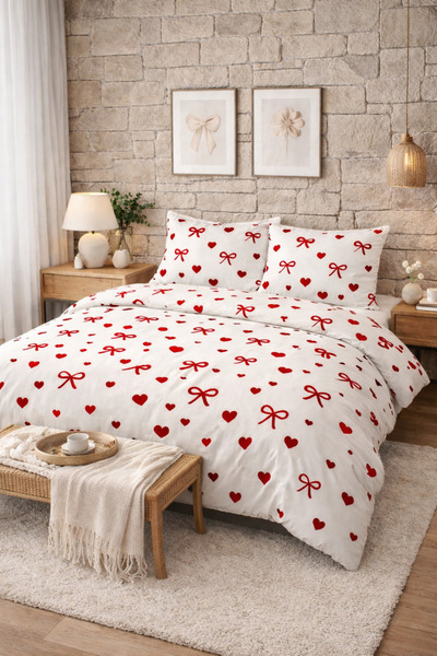 Sheri Home Lastikli Çarşaflı Nevresim Takımı Çift Kişilik YENİMODELTY26565544