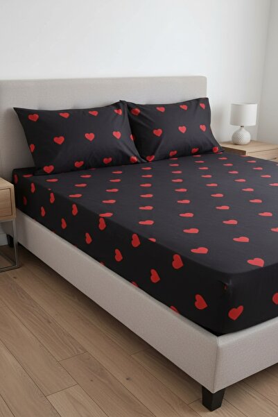 Gasel Home بدلة شتوية مطاطية للزوجين من القطن على شكل قلب