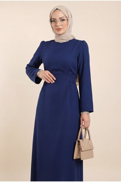 Modamorfo Hakim Collar Belted Dress -Parliament