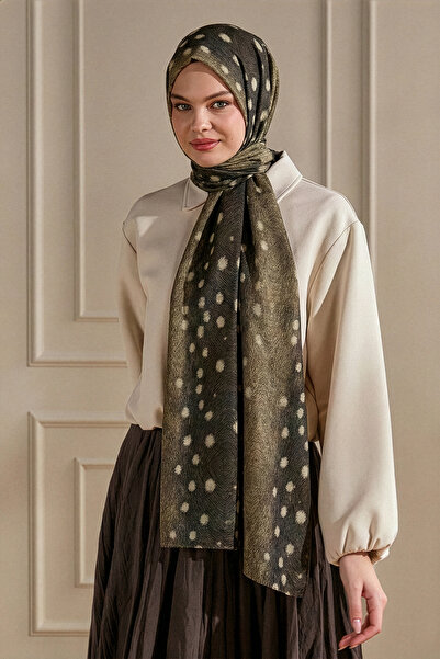 Wega Moda Bambi Fawn Desenli Pamuk Viskon Kraş Şal – Hafif ve Yumuşak Dokulu ...