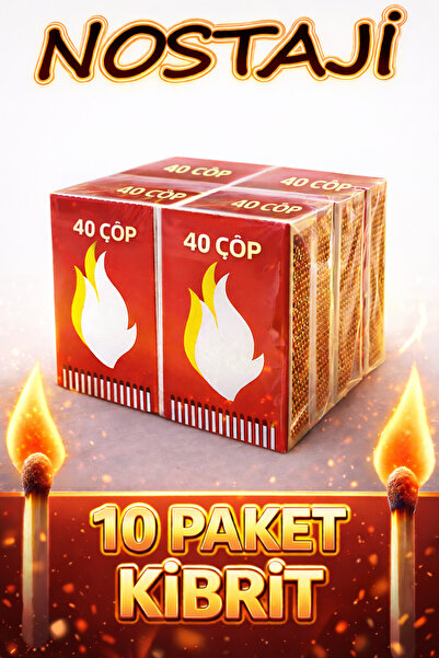 Pc Premium Center Kibrit 40 Çöp X 10 Paket ( Kükürtsüz )