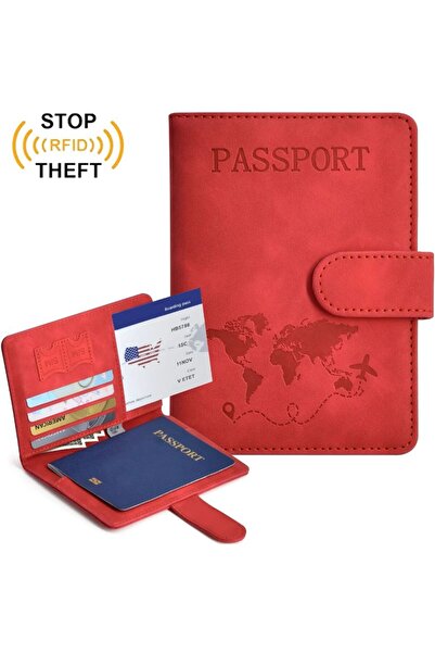 Beypa Ticaret Pasaport Kılıfı Baskı Desenli Kredi Kartı-Sim Kart-Cüzdan Bölme...
