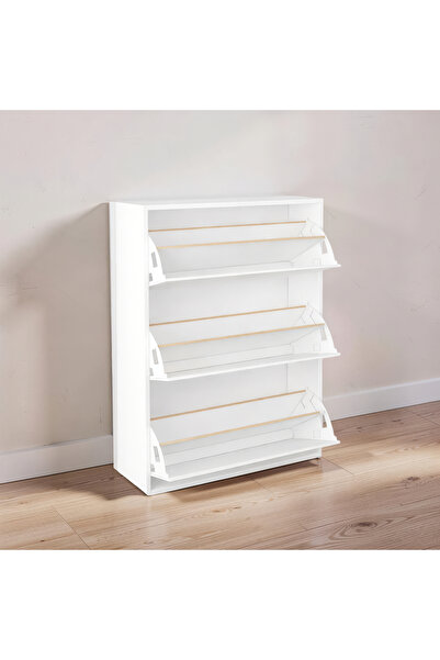 homendra 3 Bölmeli Kayar Raflı Ayakkabılık
