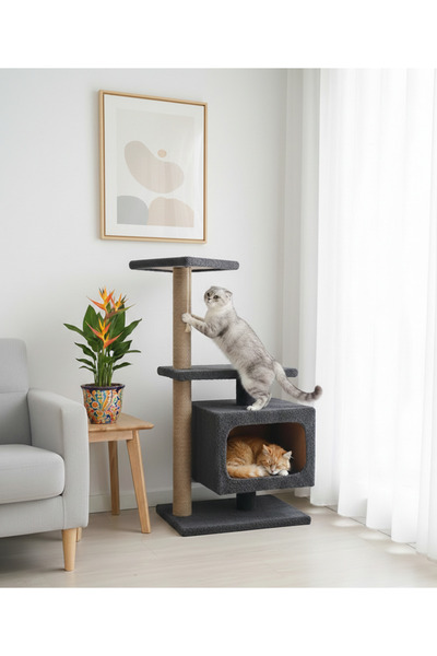 Turkuaz Tırmalama tr331 kedi evi tırmalama