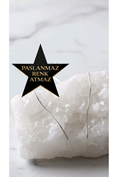 stainless steell 316 L Silver Hair Chain Stainless Steel Women's Necklace