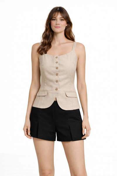 M&N Women's Woven Vest New Model