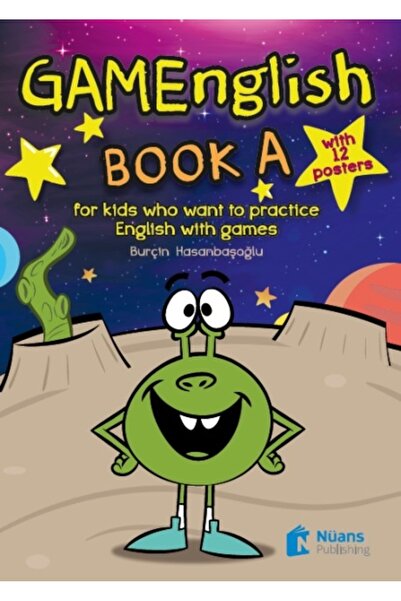 Nüans Publishing Gamenglish knjiga A 12 postera - Burçin Hasanbaşoğlu