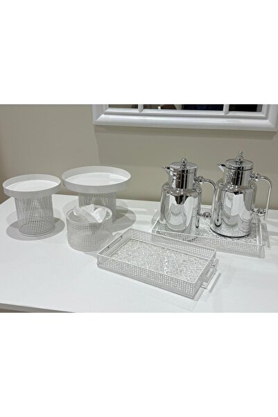 Generic ✨ Elegant hospitality set — Tea and coffee thermos, two trays, desser...