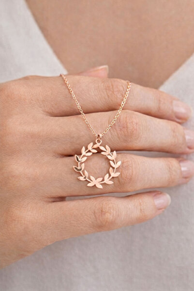 Nicheloop Sevgiliye Özel Hediye 925 Ayar Şans Çemberi Gümüş Kolye