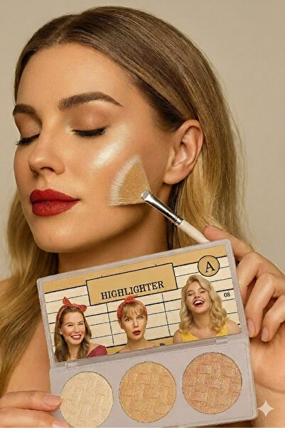 SİBELA BEAUTY GÜZEL GÖRMEK GÜZEL DÜŞÜNDÜRÜR هايلايتر (مضيء) مجموعة من 3 قطع