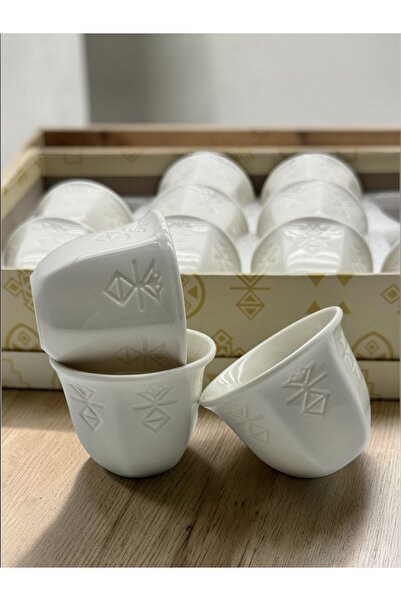 cc bin shihon فناجيين قهوة عربية طقم 12 حبه بلمسات تراثية فناجين قهوة بورسلين