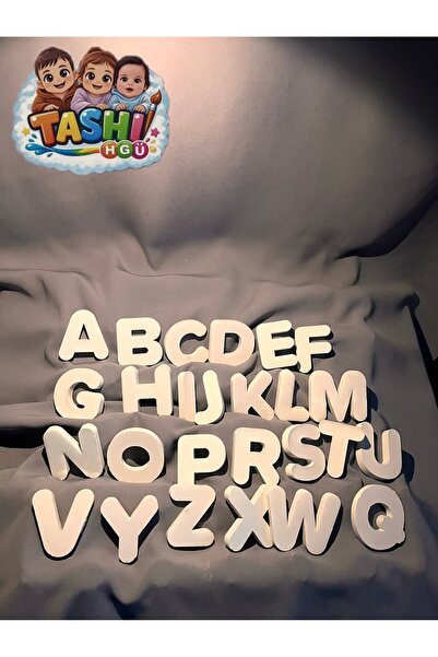 TASHI ART TASHI Alfabe Taş Tozu Boyama Seti - Çocuklar İçin Eğitici Aktivite