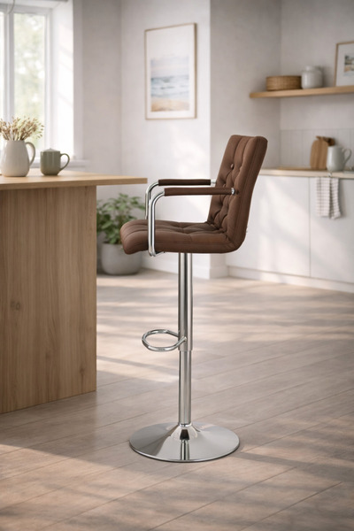 Bürocci Helen Bar Sandalyesi-kahverengi-9519q0121