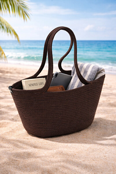 SCOPİ Yeni Sezon Doğal Hasır Jüt Trend Model Beach Bag Yazlık ve Plaj Kombin ...