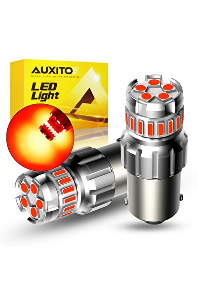 Choice 1157 BAY15D P21/5W أحمر AUXITO 2 قطعة 1156 BA15S P21W لمبات LED حمراء ...