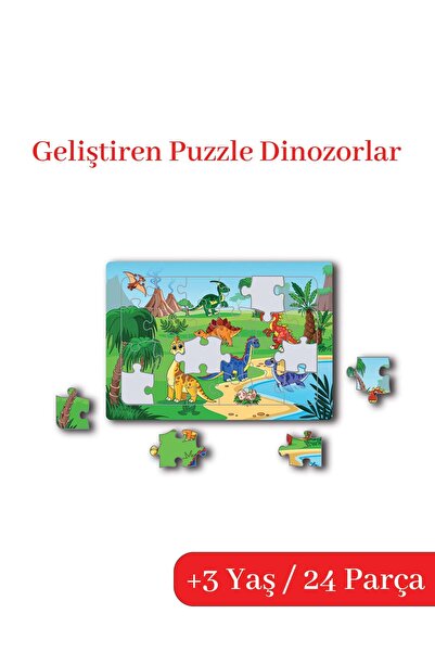 Çocuk Akademi Puzzle Dinozorlar