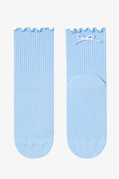 Penti Light Blue Ribbon Frill Socks